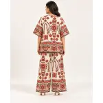 Women's Elegant Floral Printed 2-Piece Cord Set