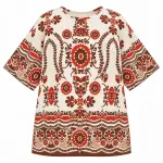 Women's Elegant Floral Printed 2-Piece Cord Set