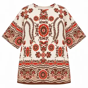 Women's Elegant Floral Printed 2-Piece Cord Set