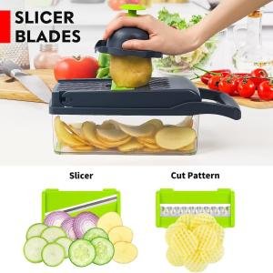 500W Electric Meat Grinder & 14-in-1 Vegetable Slicer Combo