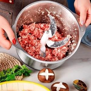 500W Electric Meat Grinder & 14-in-1 Vegetable Slicer Combo