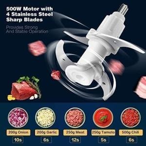 500W Electric Meat Grinder & 14-in-1 Vegetable Slicer Combo