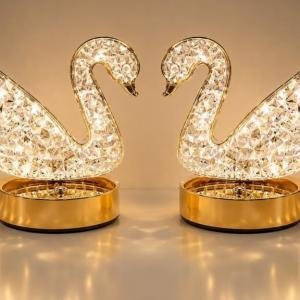 Touch switch set of crystal swan