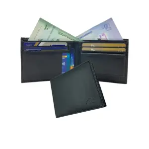 Slim & Compact Leather Bi-Fold Wallet # 1385C