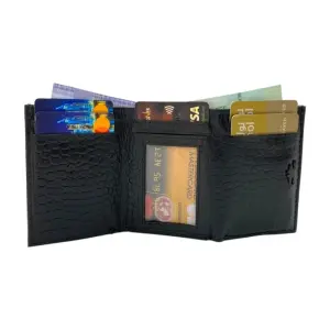 RFID Compact Z-Trifold Cards & Cash Wallet # 1891Z
