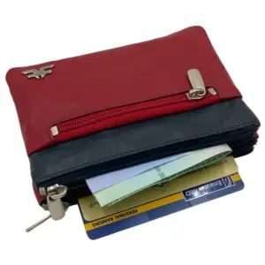 Travel Wallet Cards, Cash, Coins & Key Wallet RFID # 4337