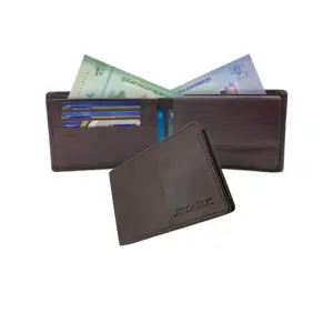 Slim & Compact Leather Bi-Fold Wallet # JD.2302