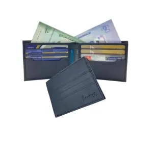 Slim & Compact Leather Bi-Fold Wallet # 4538