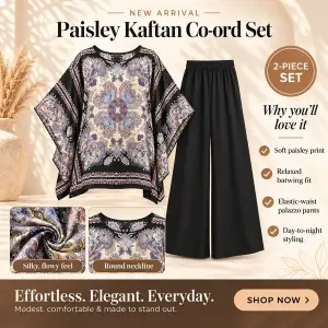 Women's Kaftan Style Co-Ord Set