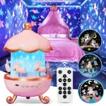 Bunny's Carousel Night Light Projector-Soothing Sleep Light for Kids