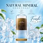 Alum Essenthe Crystal Roll-On Stick – Natural 100% Alum Mineral Deodorant – Fragrance-Free, Alcohol-Free, Gentle Daily Odour Control for Men & Women
