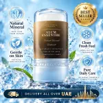 Alum Essenthe Crystal Roll-On Stick – Natural 100% Alum Mineral Deodorant – Fragrance-Free, Alcohol-Free, Gentle Daily Odour Control for Men & Women