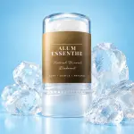 Alum Essenthe Crystal Roll-On Stick – Natural 100% Alum Mineral Deodorant – Fragrance-Free, Alcohol-Free, Gentle Daily Odour Control for Men & Women