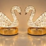 Touch switch set of crystal swan
