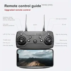 E88 PRO 4K Dual Camera Drone | Foldable Drone with Obstacle Avoidance