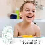 Baby Waterproof Ear Stickers | 30 Pcs Ear Covers with Plugs for Kids