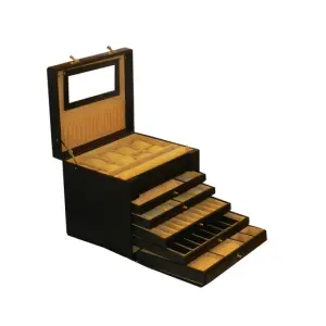 Jumbo Multipurpose Jewellery Box Genuine Leather