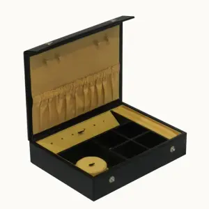 Compact & Small Flat Snap Button Jewelry Box # S.Button_JB