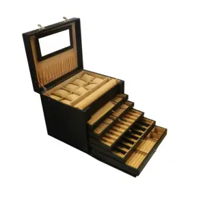 Jumbo Multipurpose Jewellery Box Genuine Leather