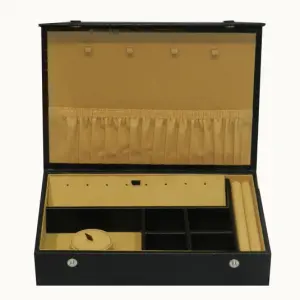 Compact Flat Snap Button Jewelry Box # L.Button_JB