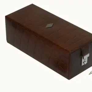 Small Locker Jewelry Box Genuine Leather # S_LOCKER