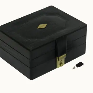 Small & Compact Jewelry Box Double Layer # Double_Button JB