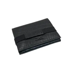 RFID Compact Trifold Cards & Cash Wallet # 1891 Elastic