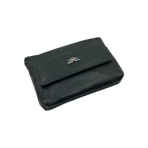 Slim Travel Top Zipper Cards, Cash, Coins & Key Wallet RFID # 1372