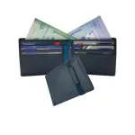 Slim & Compact Leather Bi-Fold Wallet # 4547 [ELAS]