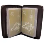Full Zip Card Case Small Size 16 Card Album Loop Lock # JD-1832Z