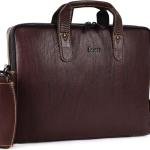 LAVERI GENUINE LEATHER LAPTOP BAG FOR MEN WOMEN 14inch 15inch Cow Hide Office Briefcase Business Cross Body Messenger Bag IPad Macbook Adjustable Shoulder Strap Premium VIP #2817