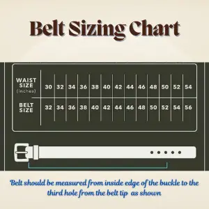 Mens Leather Belt 40mm Crystal Mat