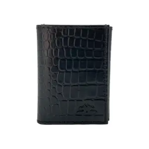 RFID Compact Trifold Cards & Cash Wallet # 1891 Button