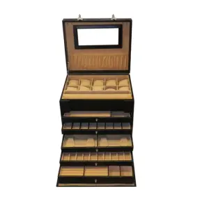 Big Jewellery Box Genuine Leather Multipurpose Watch & Jewellery Jambo JB