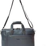 Laptop Briefcase Bag, Blue, Multiple Zipper Pockets, Adjustable Shoulder Strap, Business Professional Style