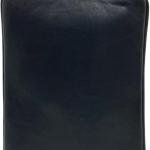 Laveri Convertible Laptop Messenger Bag, Navy Blue Leather, Top Handle, Adjustable Shoulder Strap, Multiple Compartments
