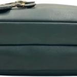 Backpack green, Convertible Laptop Bag with Top Handle, Gold Hardware Buckles