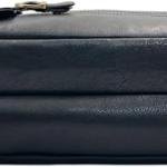 Backpack, Black, Convertible Laptop Bag with Top Handle, Gold Hardware Buckles