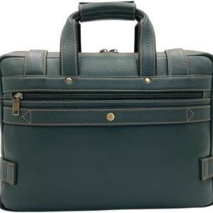 Laptop Briefcase Bag, Blue, Multiple Zipper Pockets, Adjustable Shoulder Strap, Business Professional Style