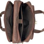 Laptop Briefcase, Brown, Multiple Compartments, Shoulder Strap Included, Professional Business Bag