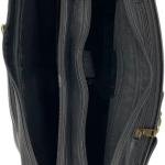 Backpack, Black, Convertible Laptop Bag with Top Handle, Gold Hardware Buckles