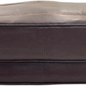 Laptop Briefcase, Brown, Multiple Compartments, Shoulder Strap Included, Professional Business Bag