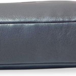 Laptop Briefcase Bag, Blue, Multiple Zipper Pockets, Adjustable Shoulder Strap, Business Professional Style