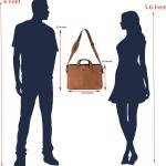 LAVERI GENUINE LEATHER LAPTOP BAG FOR MEN WOMEN 14inch 15inch Cow Hide Office Briefcase Business Cross Body Messenger Bag IPad Macbook Adjustable Shoulder Strap Premium VIP #2817