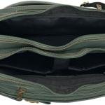 Backpack green, Convertible Laptop Bag with Top Handle, Gold Hardware Buckles