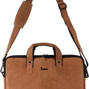 LAVERI GENUINE LEATHER LAPTOP BAG FOR MEN WOMEN 14inch 15inch Cow Hide Office Briefcase Business Cross Body Messenger Bag IPad Macbook Adjustable Shoulder Strap Premium VIP #2817