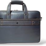 Laptop Briefcase Bag, Blue, Multiple Zipper Pockets, Adjustable Shoulder Strap, Business Professional Style