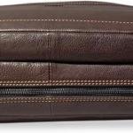 Laptop Briefcase Bag, Dark Brown, Multiple Zipper Pockets, Adjustable Shoulder Strap, Business Professional Style