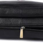 LAVERI FULL GRAIN LEATHER LAPTOP BAG MEN 13/14/15.6inch Cow Hide Office Briefcase Business Cross Body Messenger Bag IPad Macbook Adjustable Shoulder Strap Premium Expandable 1 Year Warranty #2868