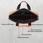 LAVERI GENUINE LEATHER LAPTOP BAG FOR MEN WOMEN 14inch 15inch Cow Hide Office Briefcase Business Cross Body Messenger Bag IPad Macbook Adjustable Shoulder Strap Premium VIP #2817